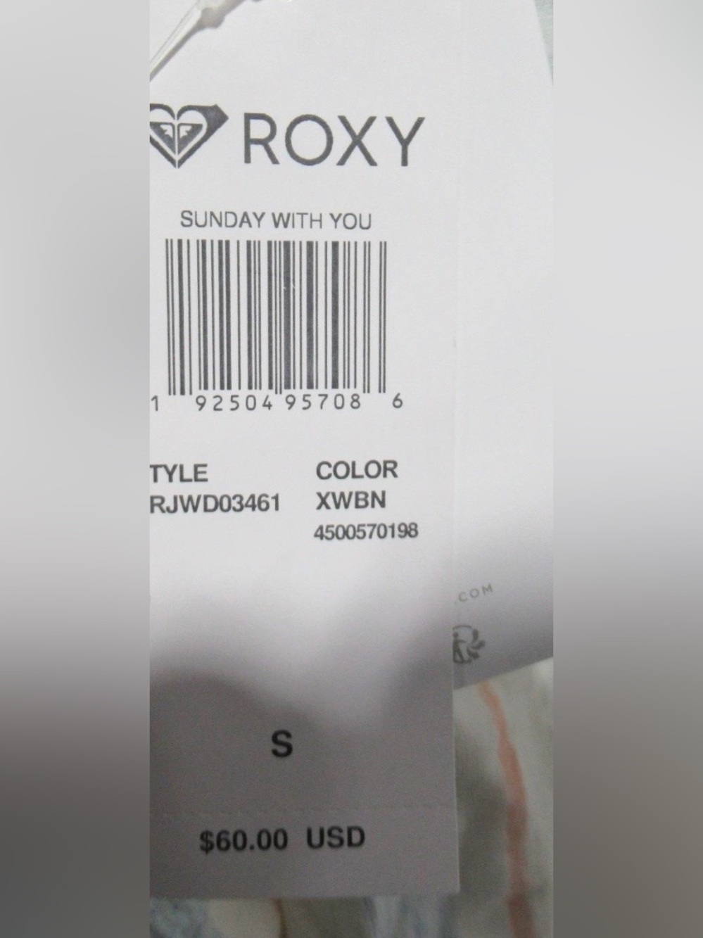 Roxy Striped Ruffle Shoulder Mini Dress - Picture 5 of 6